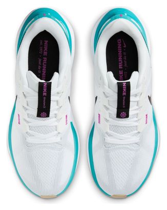 Chaussures de Running Femme Nike Air Zoom Structure 25 Blanc Bleu