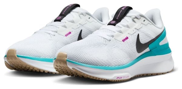 Nike Air Zoom Structure 25 Women's Running Shoes White Blue