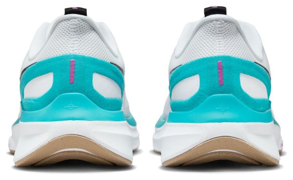 Chaussures de Running Femme Nike Air Zoom Structure 25 Blanc Bleu