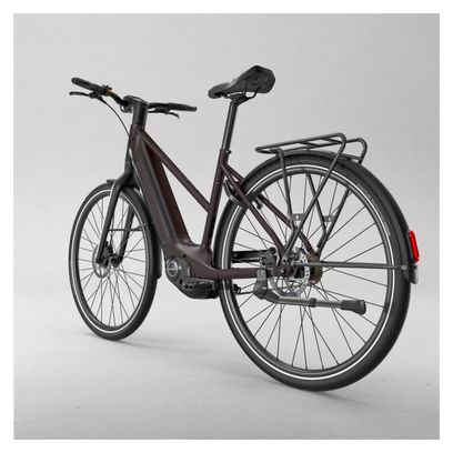 Vélo de Ville Électrique Btwin LD 920 E Cadre Bas Moteur Automatique Owuru 702Wh 700mm Noir