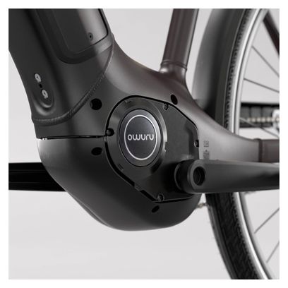 Vélo de Ville Électrique Btwin LD 920 E Cadre Bas Moteur Automatique Owuru 702Wh 700mm Noir