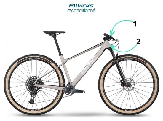 Produit Reconditionné - VTT Semi-Rigide BMC Twostroke 01 Three Sram GX Eagle 12V 29'' Gris Arctic Silver Prisma 2023