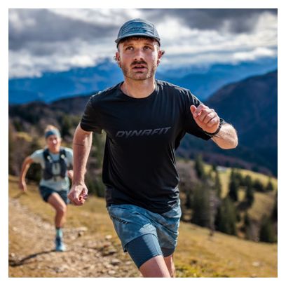 Camiseta Dynafit Trail Reflective negra para hombre