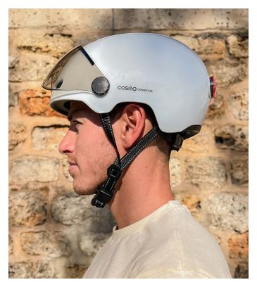 Cosmo Connected Fusion City Helmet White