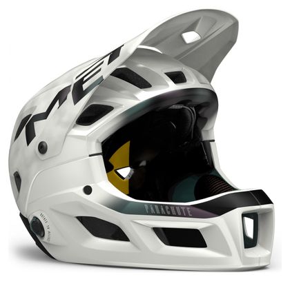 Casque avec Mentonnière Amovible MET Parachute MCR Mips Blanc Mat