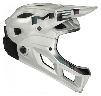 Casque avec Mentonnière Amovible MET Parachute MCR Mips Blanc Mat