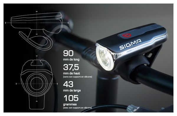 Sigma Aura 80 USB voorlicht / Nugget II achterlicht