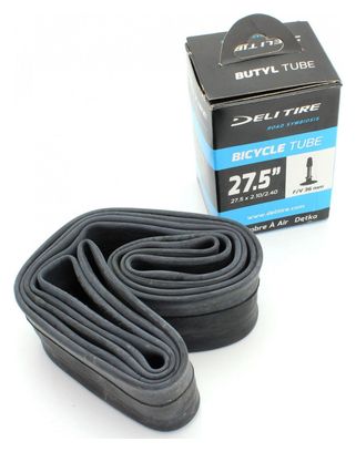 CHAMBRE A AIR VELO 27.5  x 2.10 A 2.40 DELI TIRE / WTP PRESTA VP
