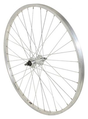 Roue vtt 26  arriere alu moy alu axe plein roue libre 1v. (vendu avec ecrou 10x100)