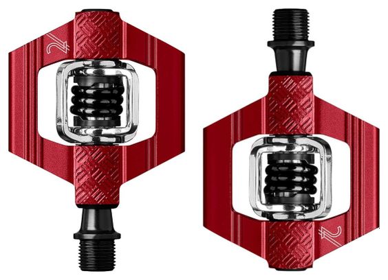 Paar Crankbrothers Candy 2 Pedale Rot