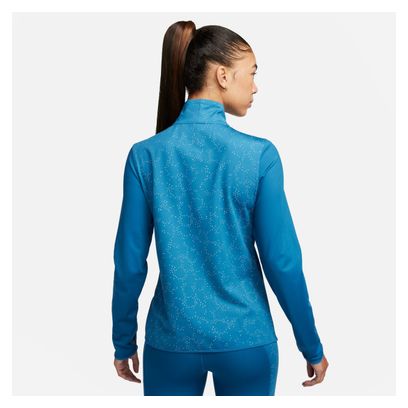 Haut 1/2 Zip Femme Nike Dri-Fit Swift Element Bleu