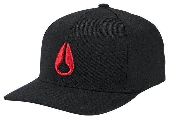 Nixon Deep Down FF Athletic Fit Unisex Cap Black/Red