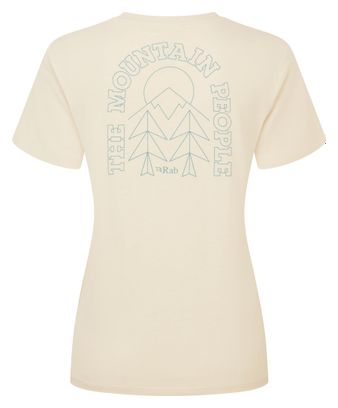 Dames t-shirt Rab Tuku Circus Ecru