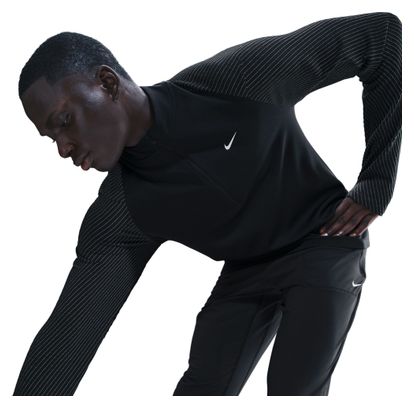 Camiseta Nike 1/2 Zip Negra, Hombre