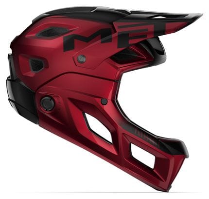 MET Parachute MCR Mips Helmet with Detachable Chin Strap Red Black