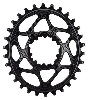 AbsoluteBlack Plato estrecho ancho ovalado Montaje directo Boost Sram 12V Negro