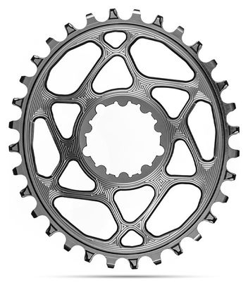 AbsoluteBlack Narrow Wide Oval Chainring Direct Mount Boost Sram 12S Grey