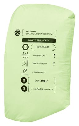 Chaqueta impermeable Salomon Bonatti Pro Verde Mujer