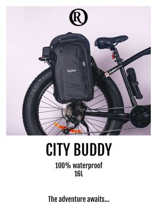 Rodeo Packs City Buddy Bleu - sac à dos sacoche vélo.