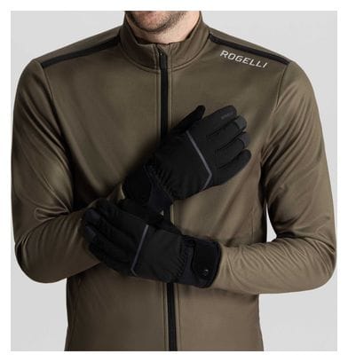 Gants Velo Long De Hiver Rogelli Cronos - Homme - Noir