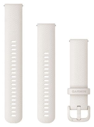 Garmin Quick Release 20 mm Silicone Polsband Ivoor Wit
