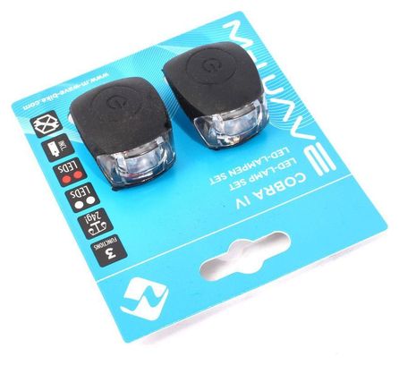 Set de lampes de vélo LED KHE M-Wave MINI