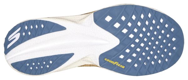 Skechers Aero Razor Running Shoes, Blue/Gold, Women's