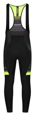 Cuissard Long à Bretelles avec Chamois Vélo Rogelli Stryde Homme Noir/Jaune Fluo