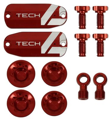 Customisation Kit für Hope Tech 4 E4 Bremsen Rot