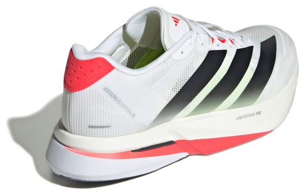 Chaussures Running adidas Adizero Boston 13 Blanc/Rouge Homme
