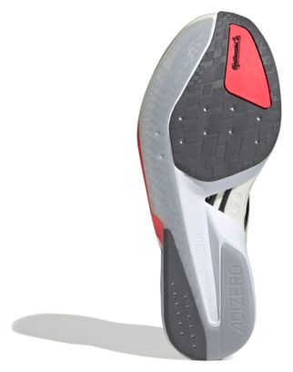 Chaussures Running adidas Adizero Boston 13 Blanc/Rouge Homme