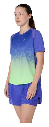Maglia a maniche corte Asics Road Fade viola/verde da donna