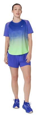 Maglia a maniche corte Asics Road Fade viola/verde da donna