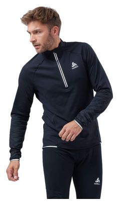 Pullover 1/2 Zip Odlo Zeroweight Ceramiwarm Reflective Schwarz
