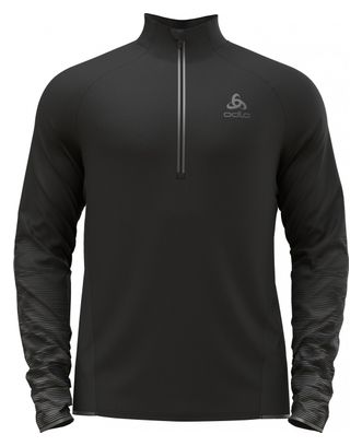 Pullover 1/2 Zip Odlo Zeroweight Ceramiwarm Reflective Schwarz