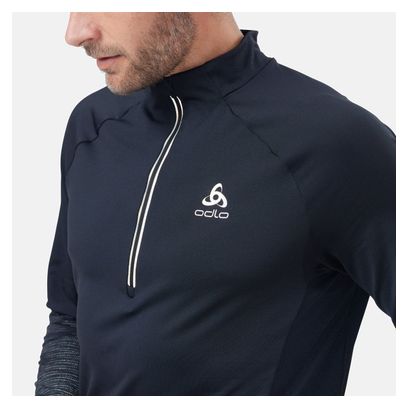 Pullover 1/2 Zip Odlo Zeroweight Ceramiwarm Reflective Schwarz