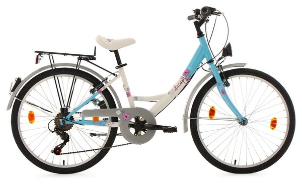 Vélo enfant Dacapo 24'' Florida blanc-bleu TC 36 cm