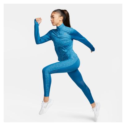 Mallas 7/8 Nike Dri-Fit Fast Azul Mujer