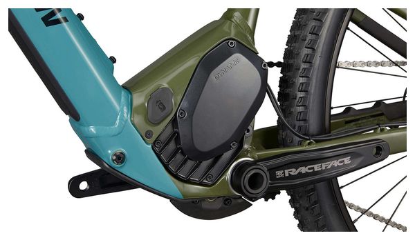Rocky Mountain Fusion Powerplay 30 Deore SLX 12V 29'' Groen Blauw 2023 Elektrische Semi-Rigide Mountainbike