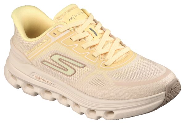 Chaussures Running Skechers Slip-ins Go Run Glide-Step Arch Fit Beige Femme