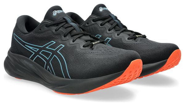 Asics Gel-Pulse 15 GTX Hardloopschoenen Zwart/Blauw Heren