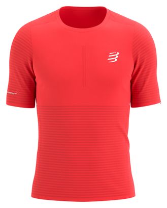 Maillot manches courtes Compressport Pro Racing Rouge Homme