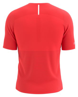 Compressport Maillot de manga corta Pro Racing Rojo Hombre