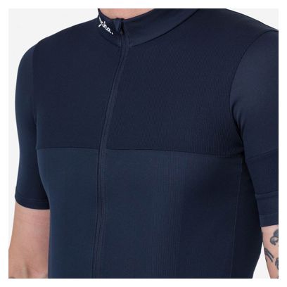 Maillot Manches Courtes Rapha Brevet Element Bleu Foncé