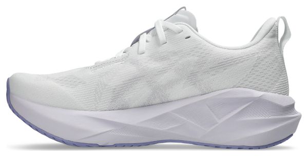 Asics Novablast 5 Running Shoes, White/Purple, Women's