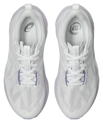 Asics Novablast 5 Running Shoes, White/Purple, Women's