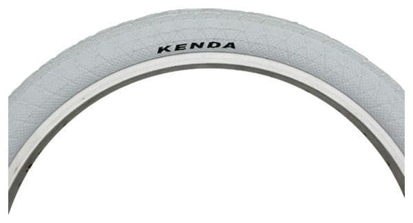 Pneu bmx 20 x 1.95 kenda slick blanc tr (50-406)