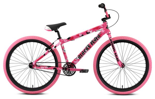 Wheelie Bike SE Bikes Blocks Flyer 26'' Rosa mimetico