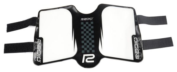 Radio Bikes Race Sideplate White / Black 228 x 143mm