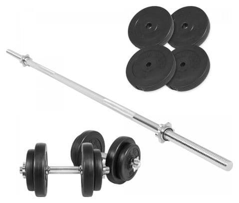 Set d'haltères de 60 KG (avec disques plastique)